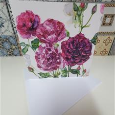 Mixed roses greeting card