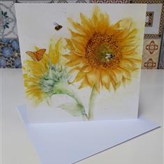 Sunflower greeting card