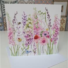 Foxgloves greeting card