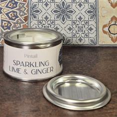 Sparkling Lime and Ginger Pintail candle