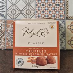 Belgid'or cocoa dustedTruffles with Salted caramel flavour