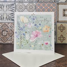 With Sympathy greeting card