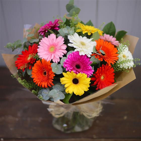 Gerbera bouquet the flower boutique florist wallasey Gerbera bouquet the flower boutique florist wallasey